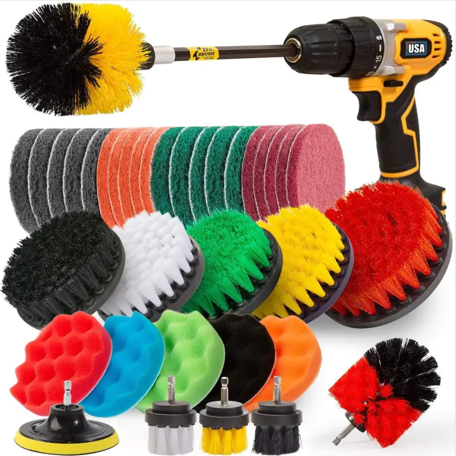 37-Piece Brush Cleaning Combo Set